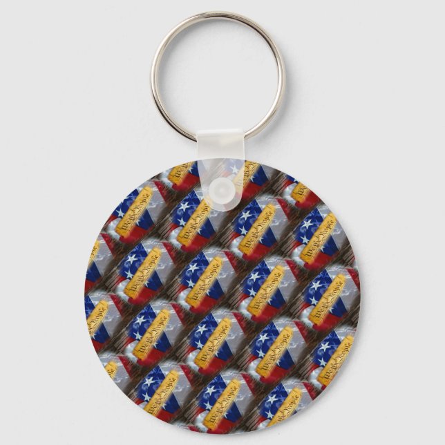 Vi Amerikanska Flagga Nyckelring (Framsida)