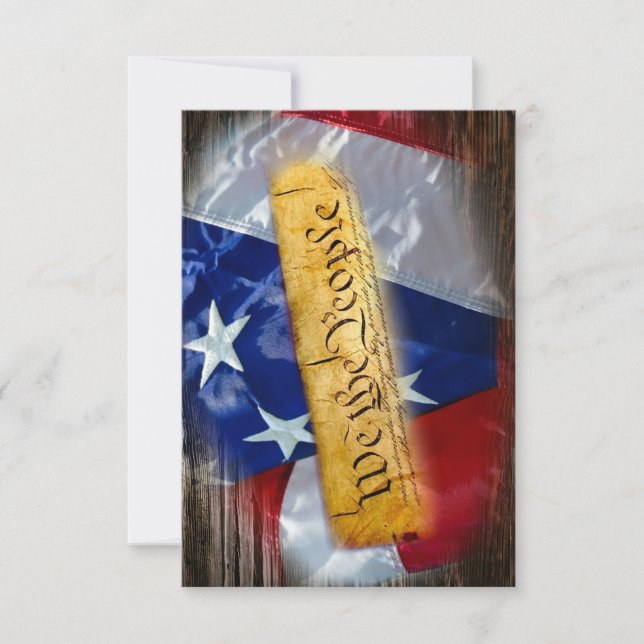 Vi Amerikanska Flagga OSA Kort (Framsida)