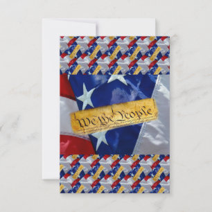 Vi Amerikanska Flagga Spara Datumet
