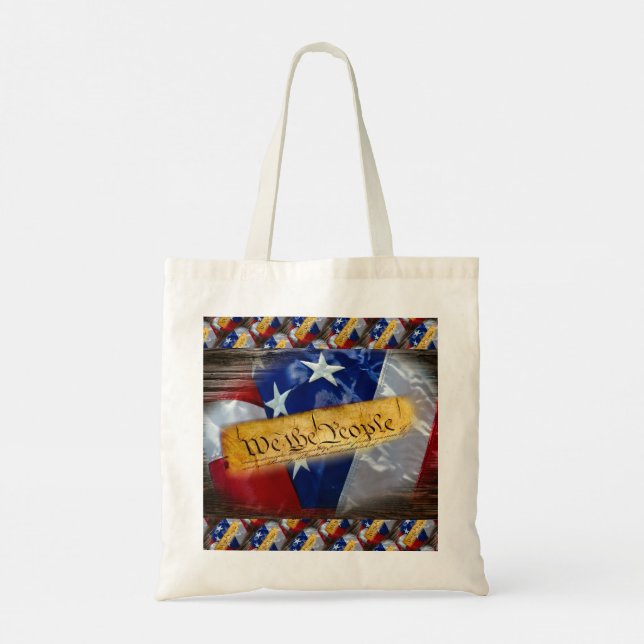 Vi Amerikanska Flagga Tygkasse (Baksida)