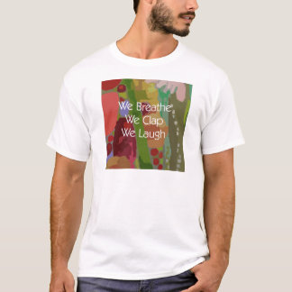 Vi andas oss applåderar oss skrattar tshirten t-shirt
