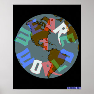 Vi är 1 världsaffisch poster