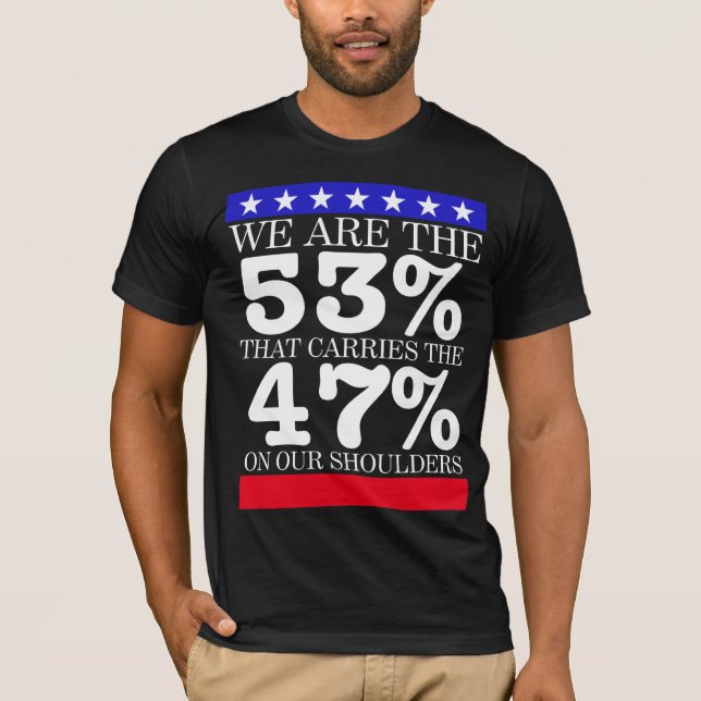 VI ÄR 53%NA T-SHIRT (Framsida)