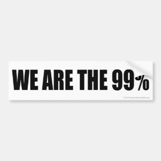 Vi är 99%na bildekal