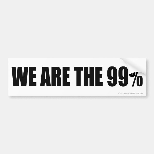 Vi är 99%na bildekal (Framsidan)