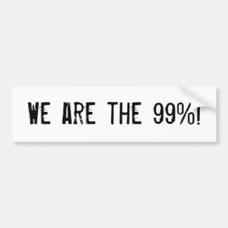 Vi är 99%na! bildekal