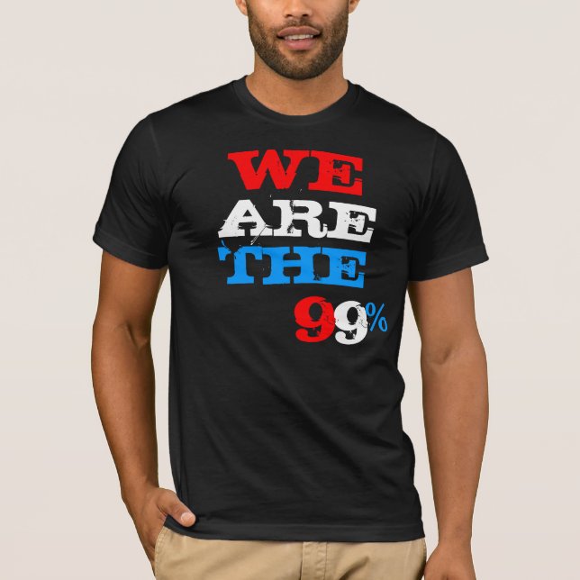 Vi är 99%na vid XSTITCHESX T Shirt (Framsida)