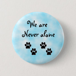 Vi är aldrig ensam-knapp knapp