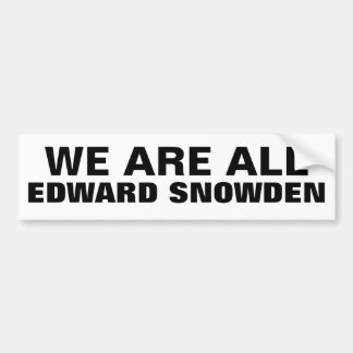 VI ÄR ALL EDWARD SNOWDEN - bildekal