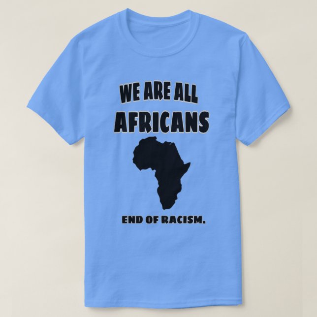 Vi är alla afrikaner t shirt (Design framsida)