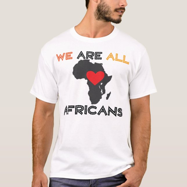 Vi är alla afrikaner t-shirt (Framsida)