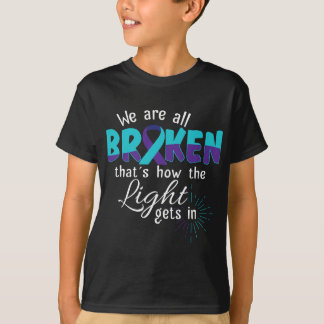 Vi är alla brutna på självmord, medvetande om psyk t shirt