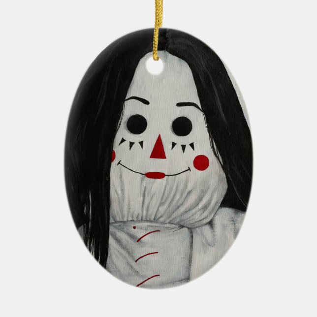 Vi är alla dockor här XI Ceramic Ornament (Framsidan)