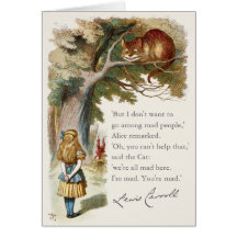 Vi är alla galna här Alice Cheshire cat CC0094-kor
