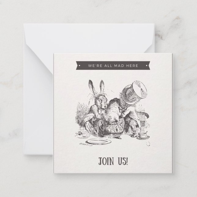 Vi är alla galna här anteckningskort (Framsida)