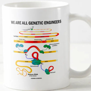 Vi är alla Genetic Ingenjör (RNA Splicing) Kaffemugg