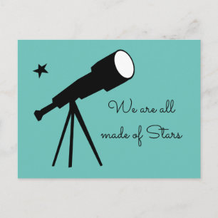 Vi är alla gjorda av Stars telescope Vykort