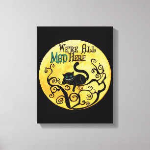 Vi är alla här - Cheshire Cat Canvastryck