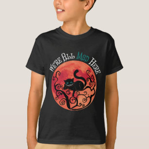 Vi är alla här - Cheshire Cat Full Moon T Shirt