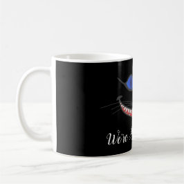 Vi är alla här Cheshire Cat Smile Wonderland Kaffemugg