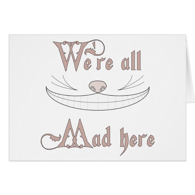 Vi är alla här hälsningskort (Framsidan Horizontal)