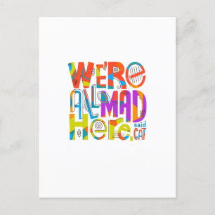 Vi är alla här helg vykort