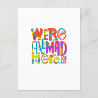 Vi är alla här helg vykort