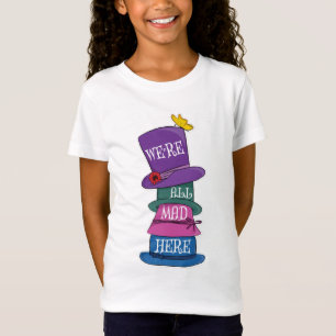 Vi är alla här Mad Hatter Alice i Wonderland T Shirt
