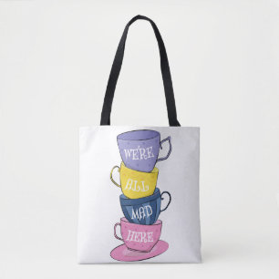 Vi är alla här - Mad Tea Party Kopp Tygkasse