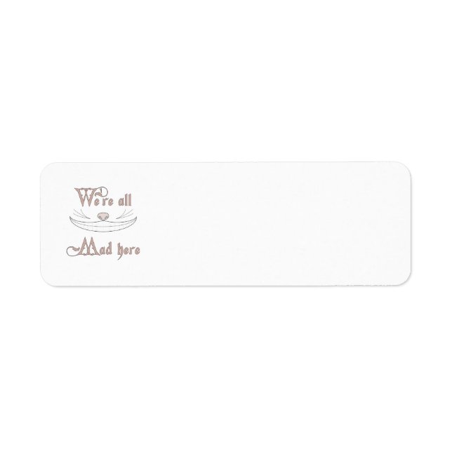 Vi är alla här returadress etikett (Framsidan)