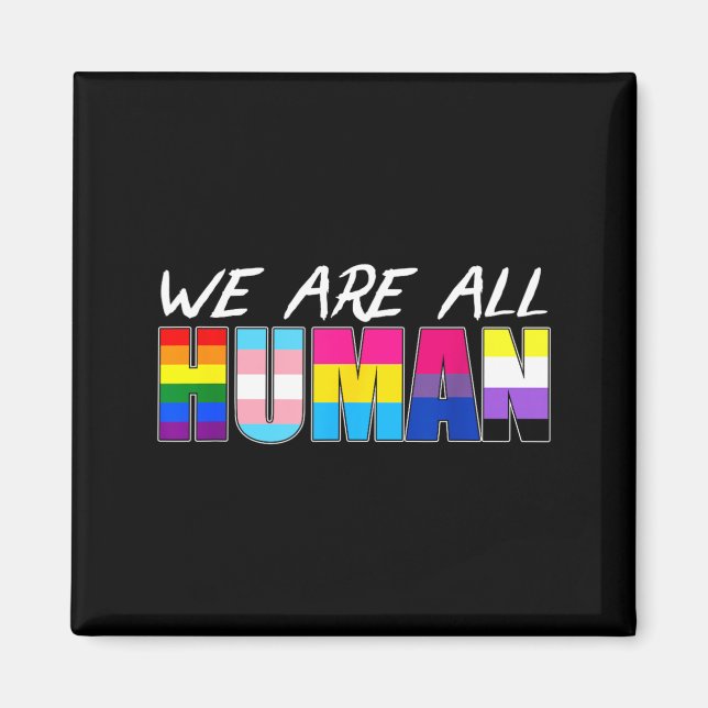 Vi är alla HBTQ-människor Magnet (Framsidan)