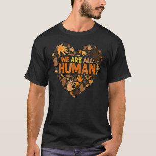 Vi är alla Human Black History Monden African Amer T Shirt