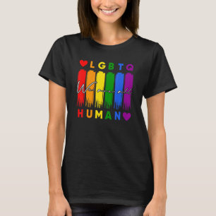 Vi är alla Human LGB Gay rights Pride Ally T Shirt