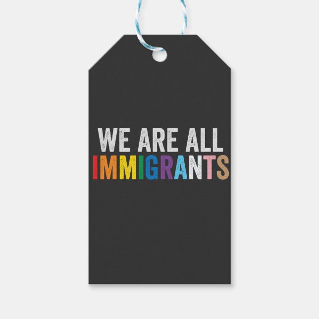 Vi är alla invandrare, HBT Rainbow Ally Presentetikett (Framsidan)