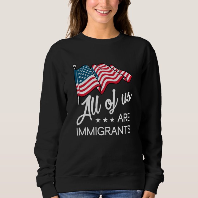 Vi är alla invandrare t shirt (Framsida)
