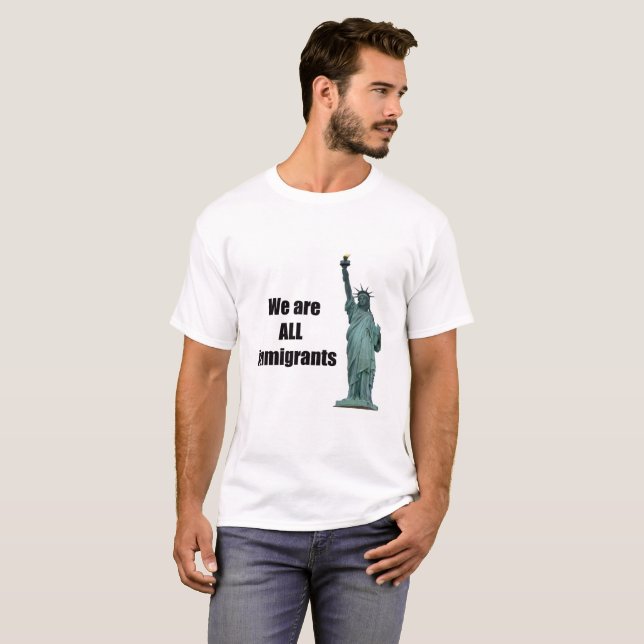 Vi är ALLA invandrare Tee (Hel framsida)