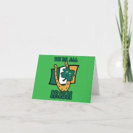 Vi är alla iriska tack kort