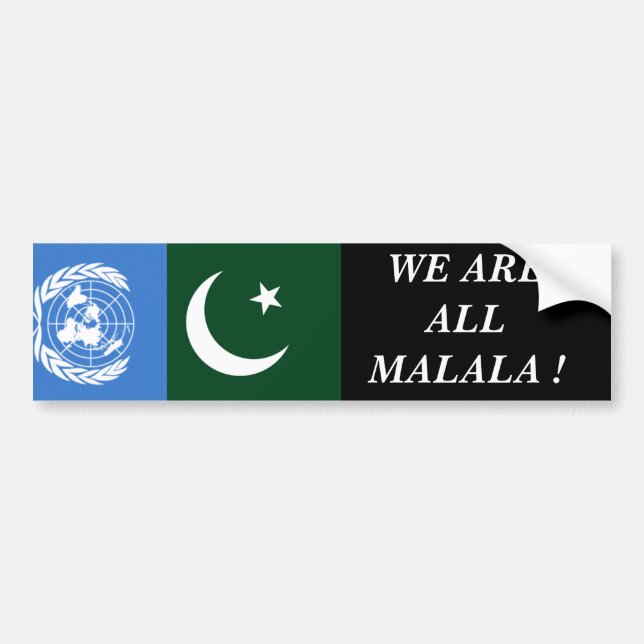 VI ÄR ALLA MALALA! BILDEKAL (Framsidan)