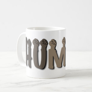 Vi är alla människor kaffemugg