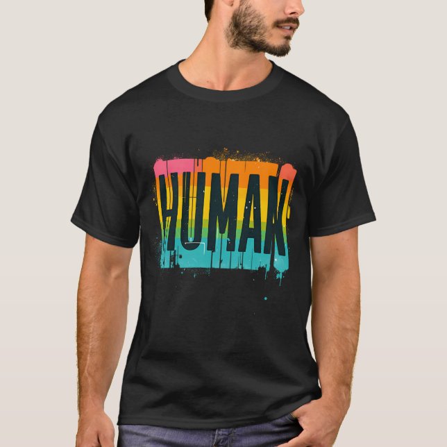 Vi är alla människor Lgbt T-Shirt (Framsida)