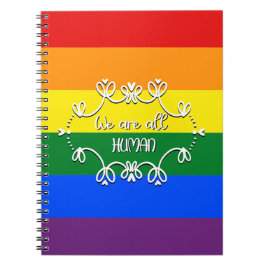 Vi är alla människor LGBTQ Pride Month Anteckningsbok