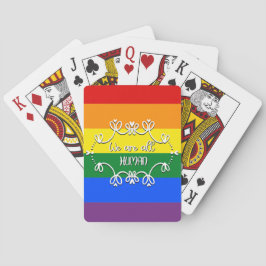 Vi är alla människor LGBTQ Pride Month Casinokort