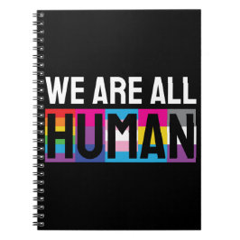 Vi är alla människor LGBTQIA+ Anteckningsbok
