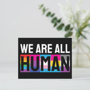 Vi är alla människor LGBTQIA+ Vykort