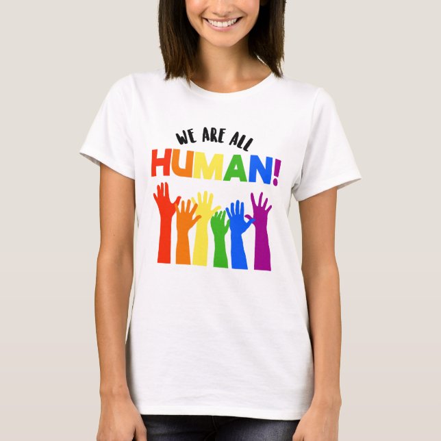 VI ÄR ALLA MÄNNISKOR T SHIRT (Framsida)