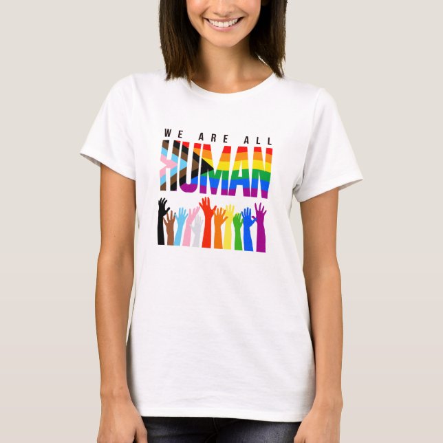 Vi är alla människor t shirt (Framsida)
