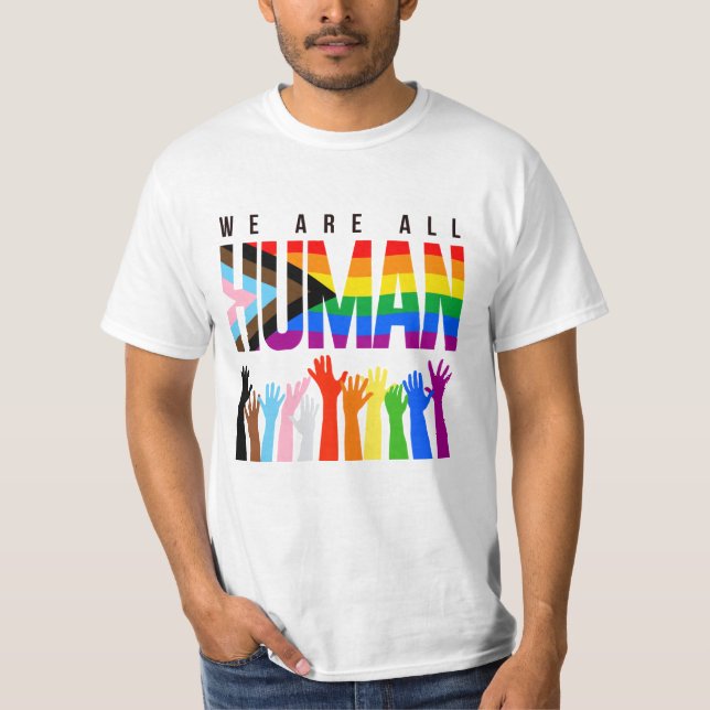 Vi är alla människor t shirt (Framsida)