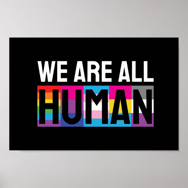 Vi är alla mänskliga HBT-personer+ Poster (Framsidan)