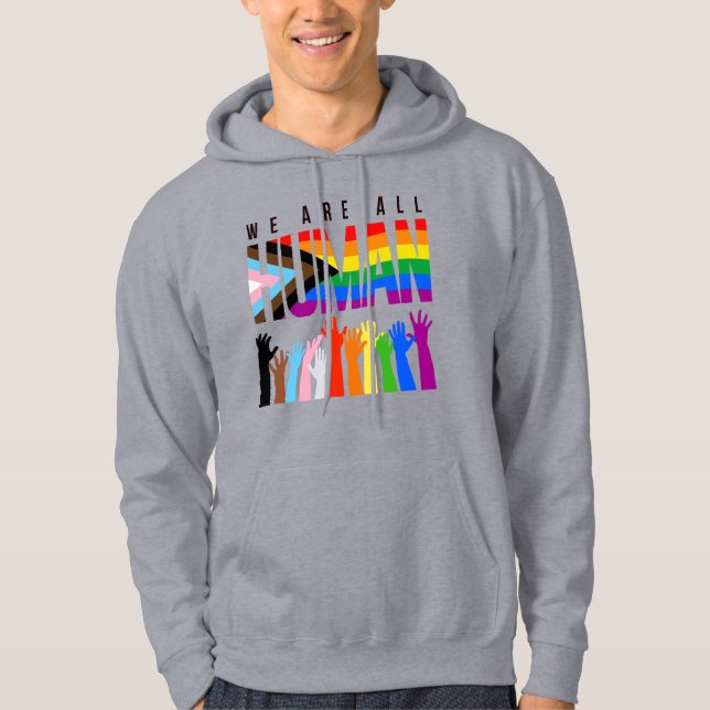 Vi är alla mänskliga hoodie (Framsida)