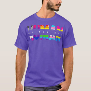 Vi är alla mänskliga LGB Gay rights Pride Parad Al T Shirt